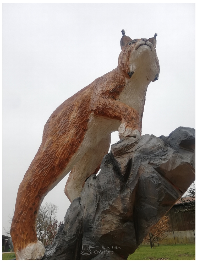 Yvan Freiholz Bois Libre Créations Sculpture Lynx (46)